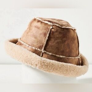 NEW Anthropologie Wyeth Sherpa-Lined Bucket Hat